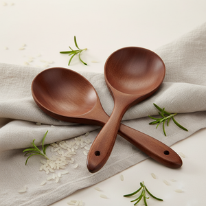 Cuchara de Cocina de Madera de Acacia Natural, Utensilio de Cocina Ecológico y Duradero para el Hogar, Cocina y Restaurante - Product Image 2