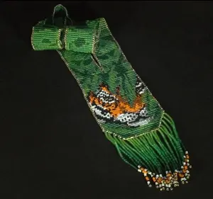 Collier vintage unique en perles de tigre | Chunky | Ethnique | Tribal | Collier | Unique | Collier pour femme africaine, pour les talentueuses, avec boucles d'oreilles - Product Image 1