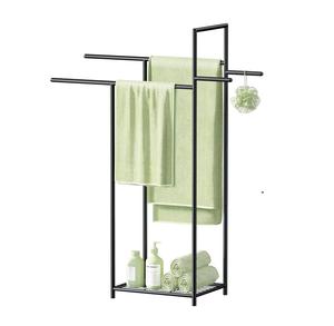 Toallero Metálico Minimalista para Baño con Estructura de Acero Resistente y Diseño Organizador con Múltiples Barras - Product Image 6