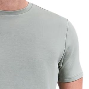 T-shirt Homme Personnalisé à Col Rond avec Logo Imprimé, Vert Sauge, Décontracté, Manches Courtes, en Coton, Haut de Gamme, Vêtement de Sport et Fitness - Product Image 5
