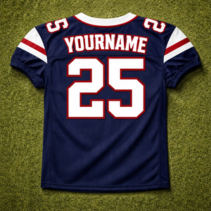 เสื้อฟุตบอลอเมริกันแบบกำหนดเองสำหรับทีมและลีก ผ้าโพลีเอสเตอร์แห้งเร็ว ระบายอากาศได้ดี พิมพ์ลายชื่อและหมายเลขผู้เล่นแบบซับลิเมชั่น - Product Image 2