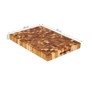 TABLA DE CORTAR DE VERDURAS Y CARNE DE MADERA GRUESA ÚNICA PERSONALIZADA REJILLA PANTERN HERRAMIENTAS DE COCINA DE MADERA DE GRADO PREMIUM - Product Image 1