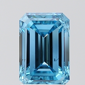 Diamante Cultivado en Laboratorio con Corte Esmeralda de 2.00Ct, Azul Intenso SI1, Certificado IGI, Diamante Suelto CVD al por Mayor para la Fabricación de Joyas - Product Image 1