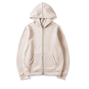 Sudadera con Capucha y Cremallera Naranja, de Forro Polar, Color Sólido, Casual, Manga Larga, para Adultos, Ropa de Otoño - Product Image 6