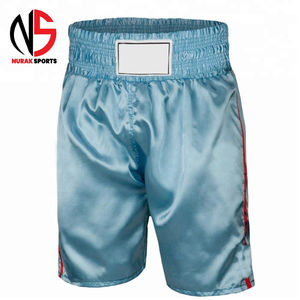 กางเกงชกมวยคุณภาพสูงสำหรับทุกเพศ น้ำหนักเบา ไม่ยับ สวมใส่สบาย สไตล์ลำลอง สีพื้น ปรับขนาดได้ แฟชั่นล่าสุด 100% - Product Image 1