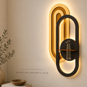Modern <b>LED</b> Wall Shelf with Floral Laser Cut Design | Decorative Wooden Wall Lamp Shelf for Living Room Bedroom and Home Decor - Product Image 3