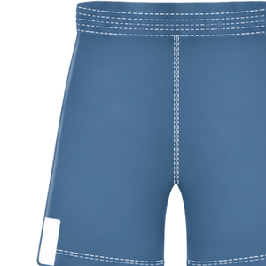 Pantalones Cortos de Rugby Azul Acero y Blanco con Cintura Elástica y Cordón Ajustable para Entrenamiento Deportivo, Partidos y Equipos Deportivos, Ropa Deportiva Ligera de Rugby - Product Image 3