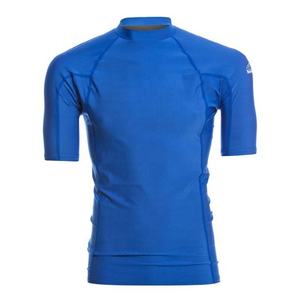 Maillot de bain à manches courtes pour homme, bleu, à séchage rapide, en polyester, haut de sport pour adulte - Product Image 5