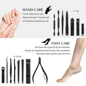 Cortauñas Profesional de Acero Inoxidable de Alta Calidad ZARNAB SURGICAL, Juego de Manicura y Pedicura Personal Ligero y Reutilizable para el Hogar - Product Image 3