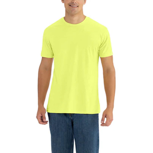 เสื้อยืดผู้ชายสำหรับใส่ทุกวัน ผลิตจากผ้าฝ้ายผสมเนื้อนุ่ม แขนสั้น ระบายอากาศได้ดี ทรงลำลอง เหมาะสำหรับกิจกรรมกลางแจ้งในฤดูร้อน - Product Image 5