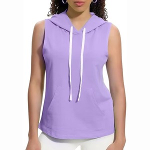Sudaderas sin Mangas para Mujer, Estilo Moderno, Tela Suave, Ligeras, Ropa Deportiva, Cómodas, a la Moda, para Uso Diario - Product Image 4