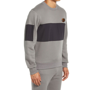 Sweat-shirt d'hiver léger pour homme, 100% coton, uni, écologique, col rond, style épaules tombantes, tenue décontractée - Product Image 2