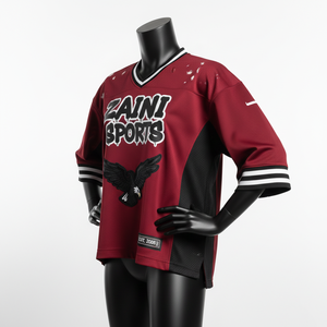 Camiseta de Fútbol Femenina de Poliéster GSM con Paneles Laterales de Malla Transpirable, Diseño de Logotipo Sublimado Personalizado, Camiseta de Fútbol Femenina de Algodón - Product Image 4