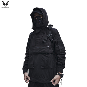 2026 Waterproof Outdoor Windproof Pullover Style Urban Streetwear Water-Resistant Heavy Duty High Performance <b>Techwear</b> <b>Jacket</b> - Product Image 5