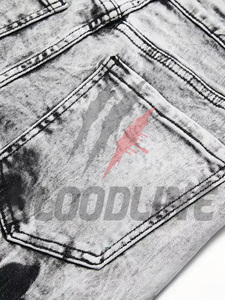 Pantalones cortos cargo con cintura elástica, pantalones cortos de lona negros de tiro medio, pantalones cortos de estilo workwear para hombre, pantalones cortos negros tipo bermuda - Product Image 3