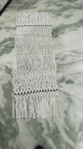 Modern Striped Woven Knitted Bohemian Cotton Linen <b>Table</b> <b>Runner</b> with Tassels for Home and Hotel Use - Product Image 3