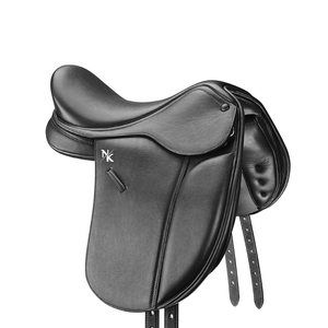Selle de dressage en cuir naturel souple de qualité supérieure, contact étroit, équipement d'équitation, entraînement, personnalisable, Angleterre - Product Image 1