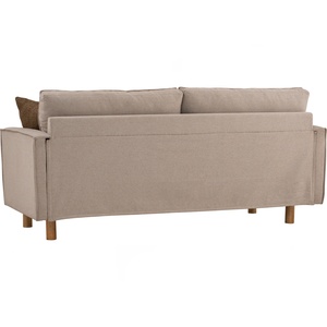 Canapé moderne trois places en tissu avec structure en bois massif de haute qualité pour l'hôtellerie, le salon, le bureau, la salle de séjour - Product Image 4