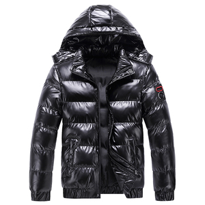 Custom Men's New Style Outdoor Sports <b>Running</b> <b>Jacket</b> Warm Waterproof Breathable Quick Dry Bubble Hood <b>Reflective</b> Zipper Closure - Product Image 6