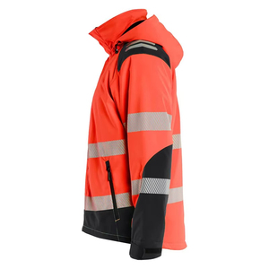 Veste de travail softshell réfléchissante imperméable et coupe-vent, nouveau style, haute visibilité, en vente en ligne - Product Image 3