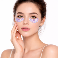 Masque pour les yeux en hydrogel, logo personnalisé, sans colle, réduit les cernes et les ridules, patchs jetables pour les yeux, pour femmes