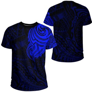 เสื้อยืดลายชนเผ่าโพลินีเซียนขายส่ง ดีไซน์แบบพิมพ์ลายเต็มตัว เสื้อยืดแขนสั้นฤดูร้อนสำหรับผู้ชาย นิวซีแลนด์ - Product Image 2