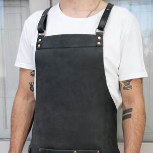 Ergonomic Leather <b>Apron</b> for Extended Wear Waterproof Leather <b>Apron</b> for Messy <b>Work</b> - Product Image 2