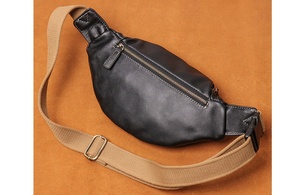Bolso cruzado de moda vintage para hombre, bandolera de cuero genuino, bolso de viaje, bandolera con cremallera, alta calidad, regalo para todas las estaciones - Product Image 5