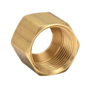 Conector de Tubería de Latón de Baja Presión, Tuercas Hexagonales Plateadas, Rosca Macho Redonda Forjada, Resistente a la Corrosión, OEM - Product Image 1