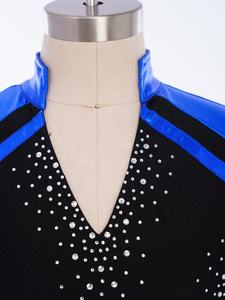 Traje de Patinaje Artístico para Niños de 6 a 16 Años, Top Metálico para Competencia, Práctica de Baile Latino, Ropa de Baile Infantil - Product Image 3