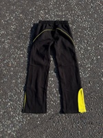 Ensemble de survêtement de football personnalisé avec logo premium pour homme, style Y2K, comprenant un sweat à capuche court zippé avec badge Brésil et un pantalon de survêtement évasé, design N=Custom Country
