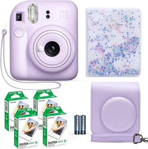 Cámara Instantánea Instax Mini 12 Color Blanco Arcilla + Paquete Económico de Película Fuji (40 Hojas) + Accesorios para Obturador + Estuche de Transporte - Product Image 4