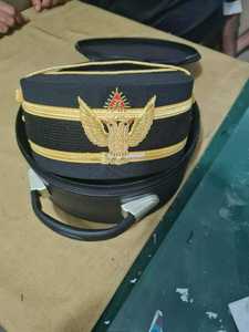 Sombrero de Copa Masónico del Rito Escocés de 32.º Grado con Cordón Dorado, 100% Algodón, Unisex - Product Image 4