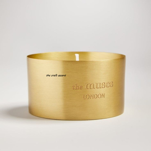 Luxury Brass Candle Jar With Custom Engraved Logo Premium Gold Finish Round Metal Candle Vessel For Scented Soy <b>Wax</b> Candles - Product Image 1