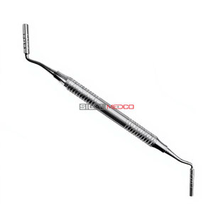 Condensador de injerto óseo dental manual de acero inoxidable alemán de calidad premium, calibre de profundidad de 7.25 pulgadas, 3.3MM 4MM, implante liso - Product Image 2