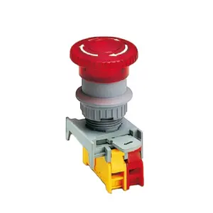 22mm IP65 Waterproof Illuminated Latching Emergency Stop Push Button Switch LED/Neon (MBL22)