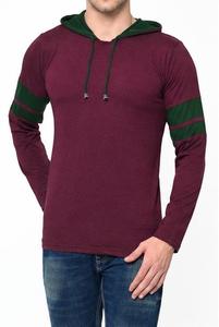 Sweat-shirt à capuche pour homme 100% coton molletonné tricoté coupe classique dégradé de couleurs décontracté écologique doublé 380g pour l'automne - Product Image 5