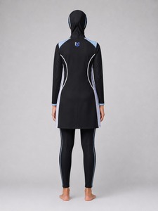Ensemble de maillot de bain islamique modeste pour femmes, burkini à manches longues, tenue de natation couvrante, ensemble de bikini modeste - Product Image 2
