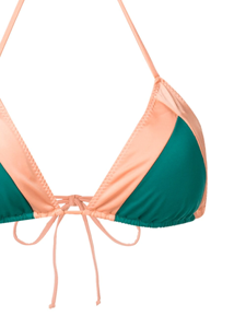 कस्टम लोगो महिलाओं के टाई-अप स्विमसूट समुद्र तट दो रंग के त्रिकोण बिकनी सेट सेक्सी महिलाएं - Product Image 6