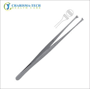 Pinces à dissection Ferris Smith 2x3 dents, pince à tissus chirurgicales en acier inoxydable certifiées CE, instrument de chirurgie générale - Product Image 2