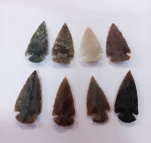 Pointes de flèche sculptées en jaspe fantaisie indien naturel de 2 pouces, vente en gros pour la chasse, acheter en ligne chez Amayra Crystals Exports India Gujarat - Product Image 3