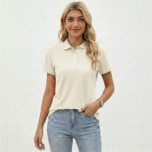 เสื้อยืดแขนสั้นผ้าฝ้าย 100% เป็นมิตรกับสิ่งแวดล้อมสำหรับผู้หญิง รับผลิตแบบ OEM ODM แบรนด์ส่วนตัว ผู้ผลิตเสื้อผ้าลำลอง - Product Image 4