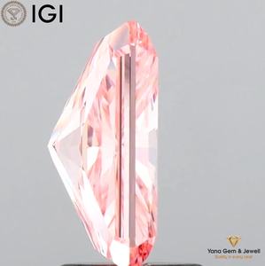 เพชร CVD ทรงเรเดียนท์ สีชมพูสดใส ขนาด 2.00 กะรัต ความสะอาดระดับ VS1 พร้อมใบรับรอง IGI สำหรับเครื่องประดับดีไซเนอร์ - Product Image 3