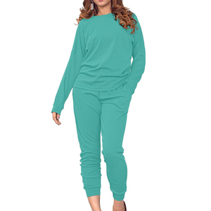 Conjunto de 2 Piezas de Chaqueta Cortavientos Casual con Capucha y Estampado Sólido para Mujer, Transpirable, Peso Medio, Personalizable, del Mejor Fabricante - Product Image 1