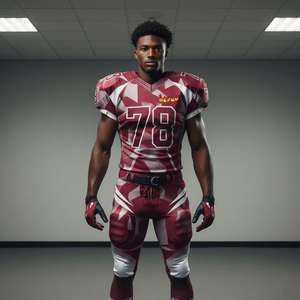 Concevez votre propre uniforme de football américain, ensemble d'uniformes de football en gros, logo personnalisé imprimé, uniforme d'équipe fabriqué au Pakistan - Product Image 4