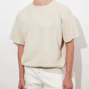 Men 100% Cotton Oversized T-Shirt Casual Summer Short Sleeve Neck Soft Breathable Lightweight Comfortable Trendy Stylish Daily - Product Image 1