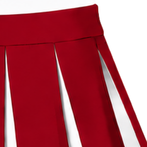 <b>Red</b> Pleated Cheerleading Skirt Women Team Dance <b>Costume</b> Athletic Sports Uniform Wear - Product Image 3