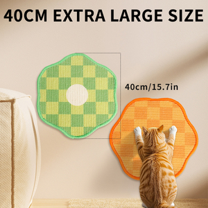 Griffoir mural pour chat Orange Garden, griffoir en sisal, jouet à griffer pour chat d'intérieur, griffoir adhésif pour chat - Product Image 3