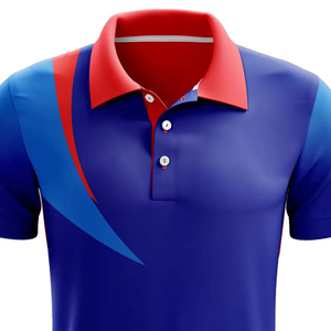 Conjunto Deportivo de Cricket Azul y Rojo para Mujer, Camiseta Polo de Poliéster y Pantalones Deportivos Transpirables, Corte Adulto, Impresión por Sublimación - Product Image 6