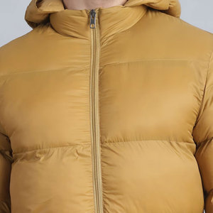 Men's Puffer Jacket Windproof Polyester Wadding Filled Stand Collar Patchwork Winter <b>Coat</b> <b>Zipper</b> Closure Solid Color Regular Fit - Product Image 6